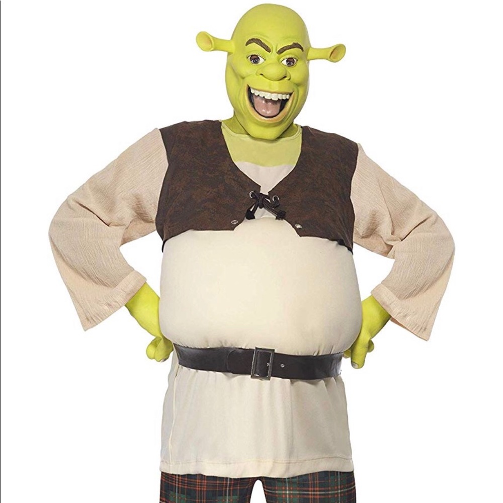 Deluxe adult Shrek costume